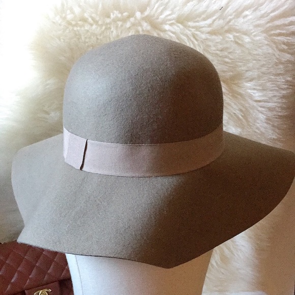 Women’s  Felt Wool Wide Brim Fedora Hat - Picture 2 of 5